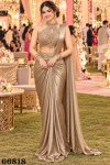 Ehsaas By Mrudangi Satin Crush Designer Readymade Saree
